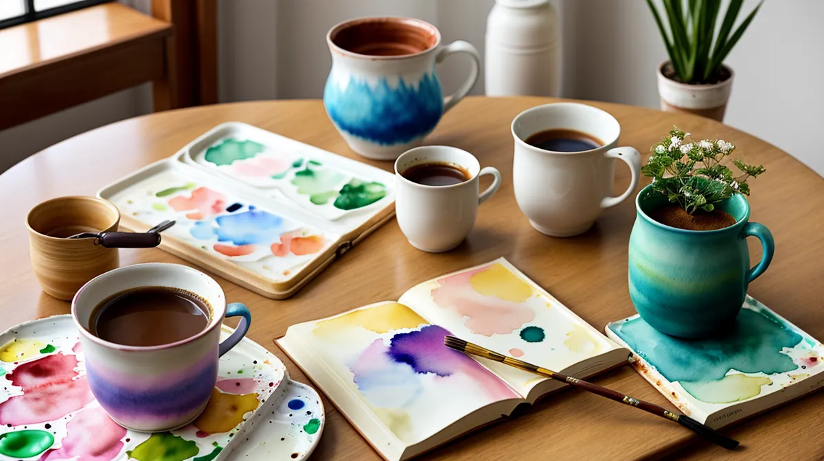 Aquarell für Anfänger im Ruhestand – der Sonntagvormittag mit dem Aquarellkasten am Küchentisch in Würzburg