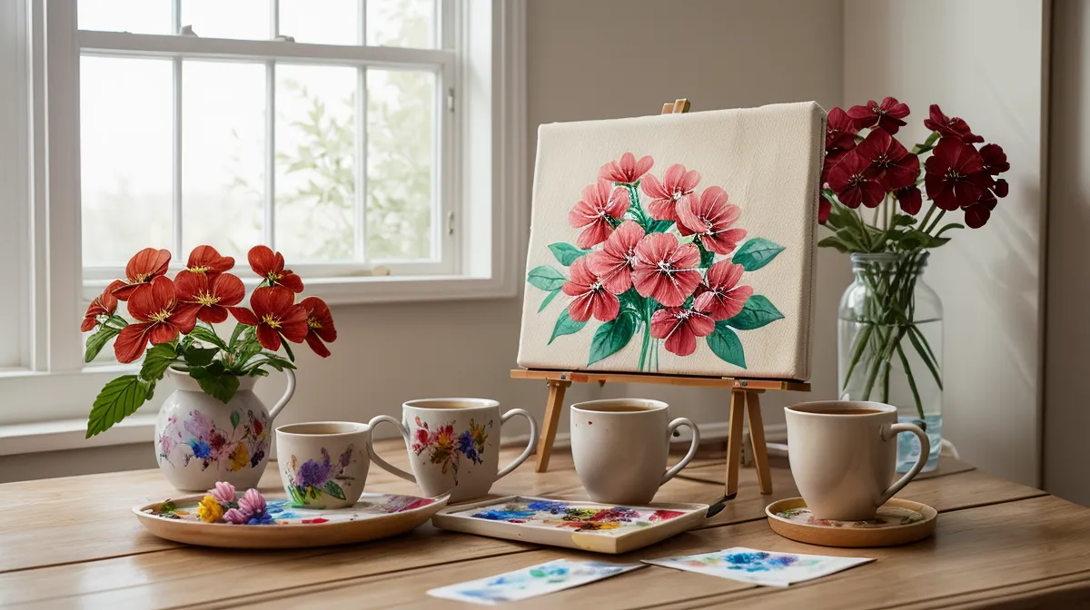 Gute Aquarellpinsel für Anfänger am Küchentisch — Wochenaquarell am Sonntagmorgen