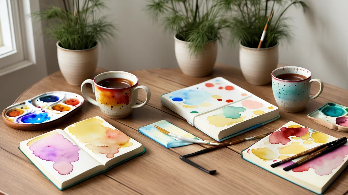 Hände zeichnen lernen für Anfänger: Bleistiftskizze und Aquarellpinsel im Vergleich