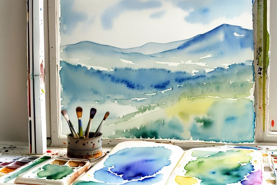 Aquarell-Skizzenbuch für unterwegs im Zug — Reiseskizzen als Ruhestand-Hobby
