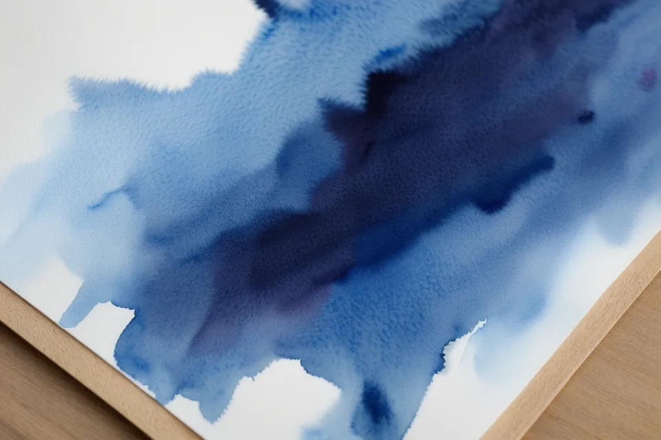 Negativtechnik Aquarell: Farbe wird gezielt um ein helles Blütenblatt herum aufgetragen, Sonntagsmalerei am Küchentisch