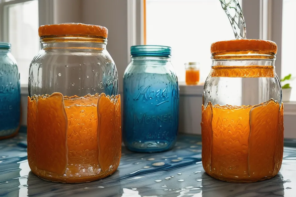 Missglücktes Aquarell mit verlaufenem Preußischblau neben Wasserglas und Küchentuch, ein typischer Anfänger-Fehler beim Aquarell lernen